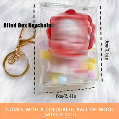 Square Coin Purse Key Holder Doll Display Box