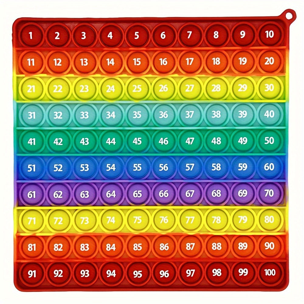 100 Numbers Counting Math Learning Toys Rainbow Push Bubble Educational Toys