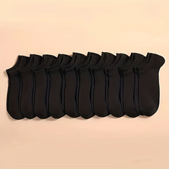 10 Pairs Casual Thin Breathable Low Cut Socks for Men & Women