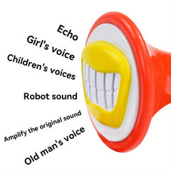 Colorful Kids Voice Changer Toy Handheld Megaphone 6 Sound Effects ABS Material