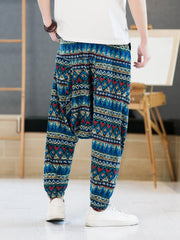 Men's Floral Harem Pants Small Size & Order Size Up