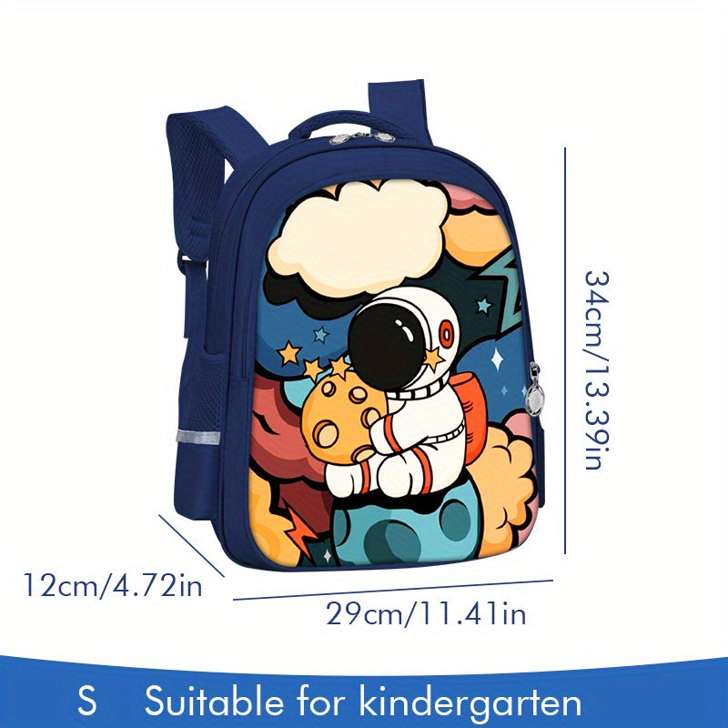 Cartoon Rocket Astronaut Schoolbag Laptop Backpack