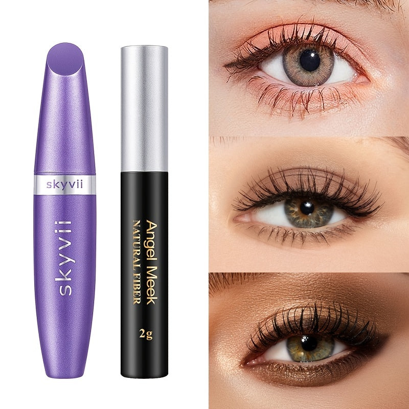 Fiber Mascara Set Waterproof Long Lasting Makeup