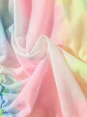 Girls Tie Dye Sleeveless Dress with Drawstring