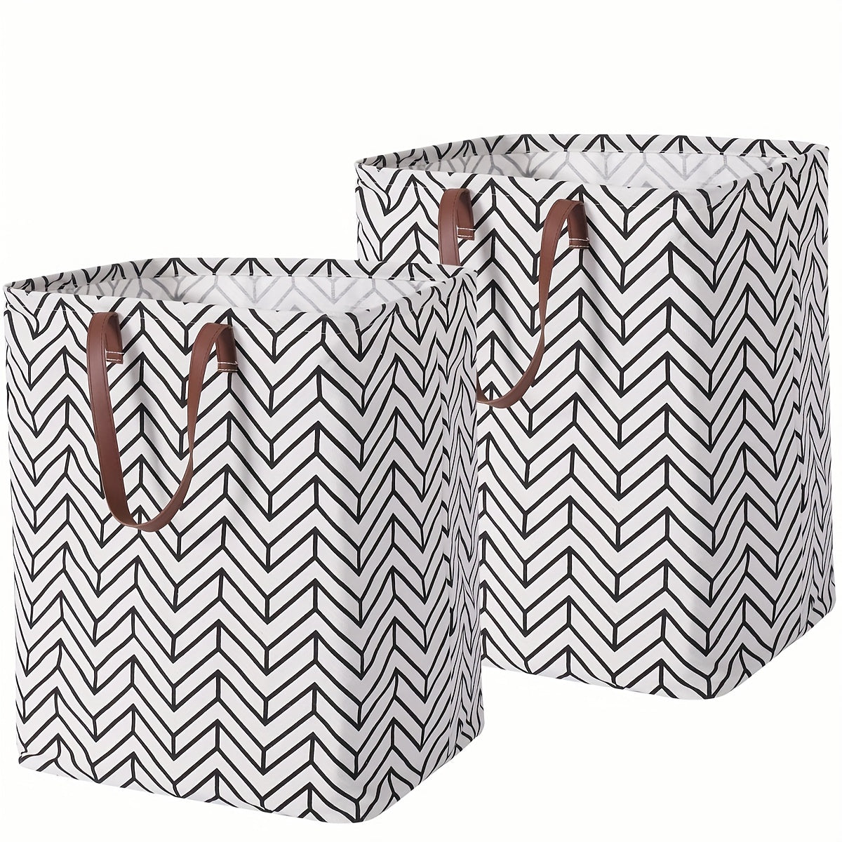 MAQIAO 2 Pcs Laundry Hamper 72L Collapsible Large Square Laundry Basket