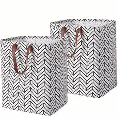 MAQIAO 2 Pcs Laundry Hamper 72L Collapsible Large Square Laundry Basket