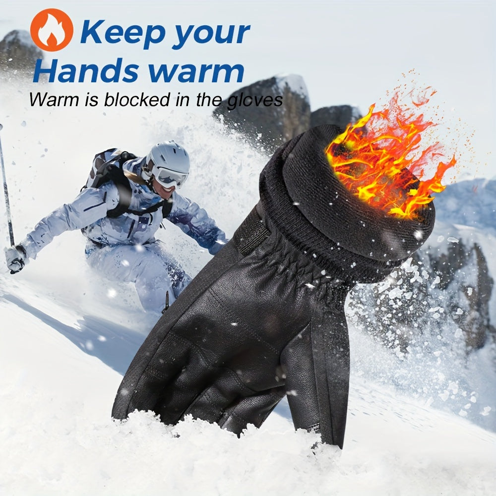 MVPTOO Winter Skiing Full Finger Gloves Touch Screen Outdoor Snowmobile Thermal