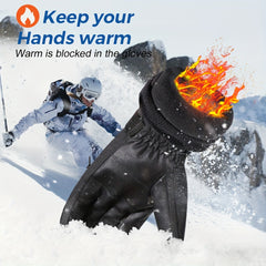 MVPTOO Winter Skiing Full Finger Gloves Touch Screen Outdoor Snowmobile Thermal