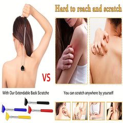 Retractable Metal Back Scratcher 27 Inches Long Portable Soothes Itching