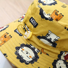 Kids Cartoon Fisherman Hat Breathable Outdoor Hats Boys Girls