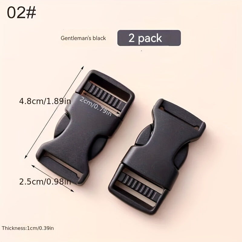 2pcs Adjustable Side Release Buckles Repairing No Sewing Clips S
