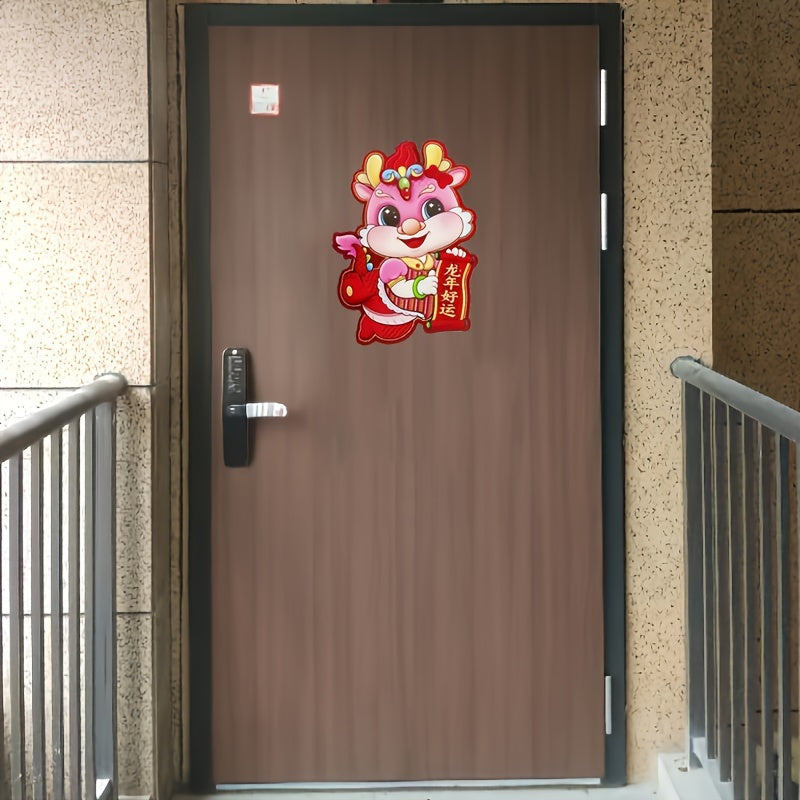 Year Of The Dragon Zodiac Door Sticker Spring Decorations