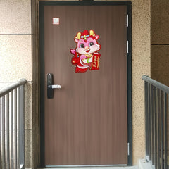 Year Of The Dragon Zodiac Door Sticker Spring Decorations