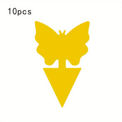 10pcs Sticky Insect Boards Butterfly Sunflower Pattern Non Toxic For Home