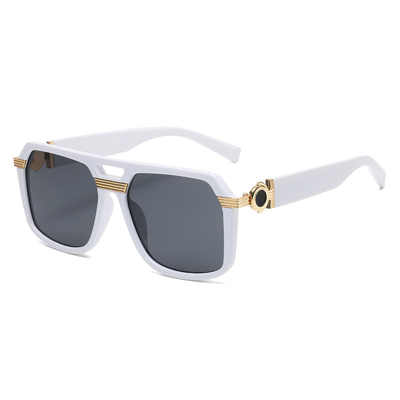 Rectangular Oversized Sunglasses Retro Party Shades