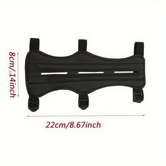 Adjustable PU Leather Archery Arm Guard With 3 Strap Buckles