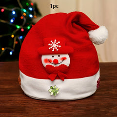 Christmas Hat Snowman Deer Horn Party Decoration