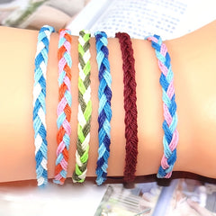 Girls Adjustable Braided Boho Style Bracelet Decorative Accessories