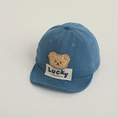 Children's Sunshade Baseball Cap with Funny Bear for Autumn/Winter