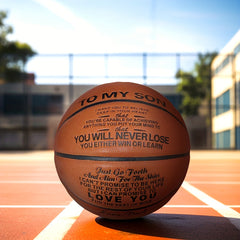Size 7 Printed Basketball Ball, Birthday Gift for Training