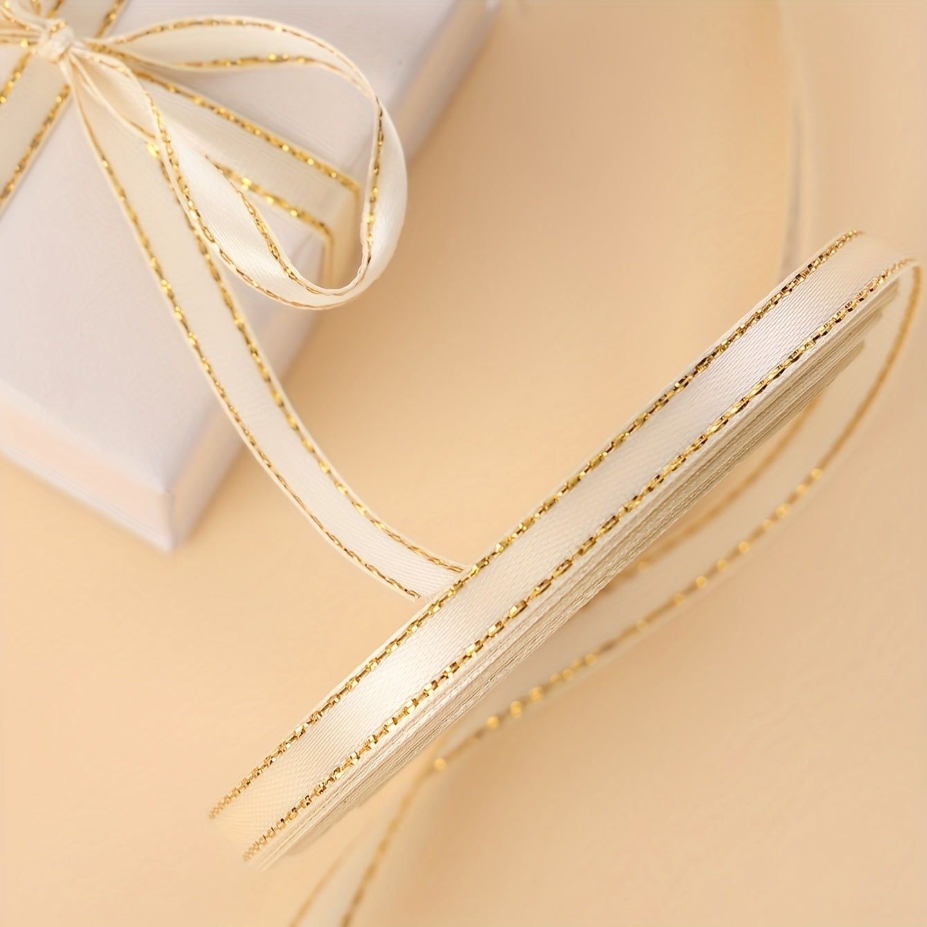 Double Lace Ribbon Golden Decoration 20m