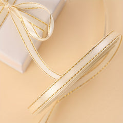 Double Lace Ribbon Golden Decoration 20m