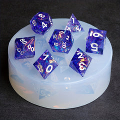 2pcs DIY Crystal Epoxy Resin Mold Dice Silicone Mold Game Lover Party