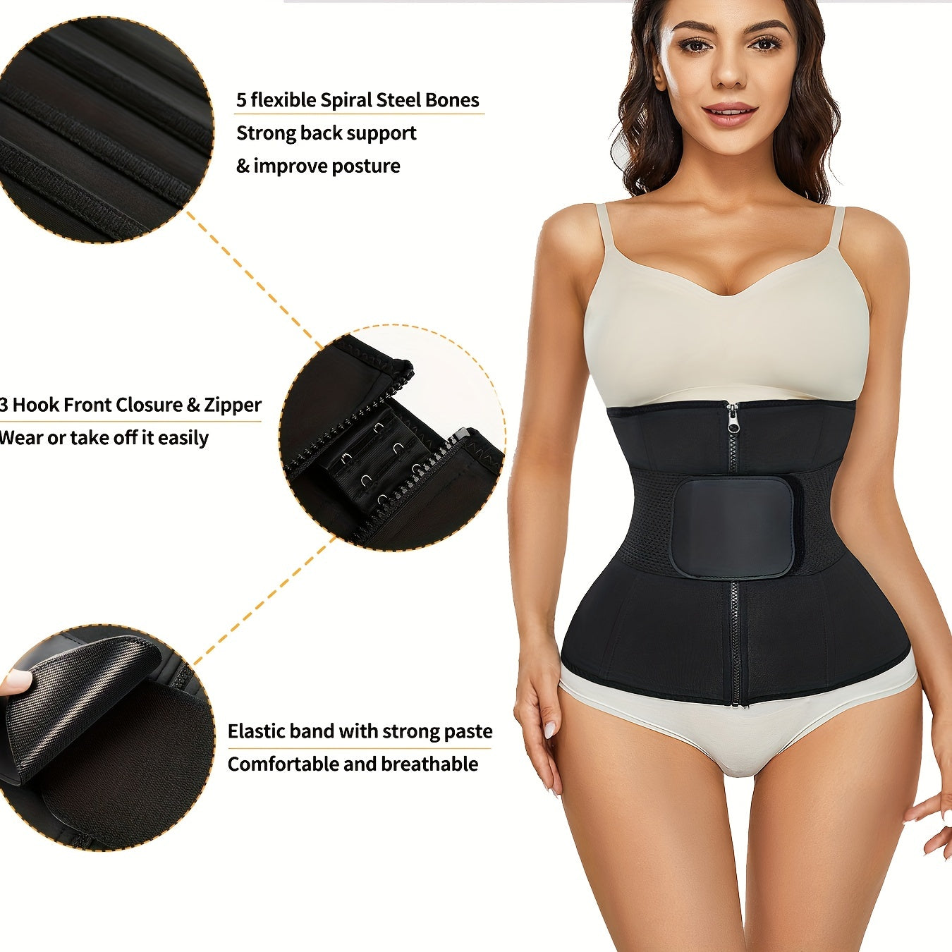 Breathable Waist Trainer Compression Wrap Cincher Women's Underwear