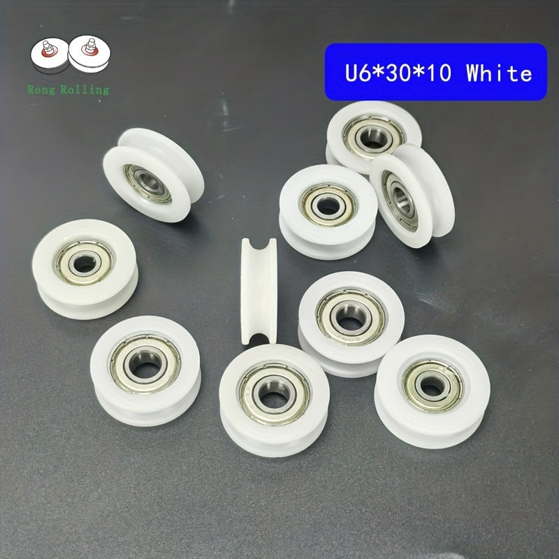 10pcs 626 & 608 Plastic Coated Bearings POM Sliding Roller 30x10mm Bore 6mm