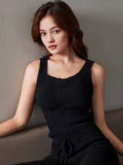 Women's Fuzzy Thermal Tank Tops - Cozy Sleeveless Base Layer
