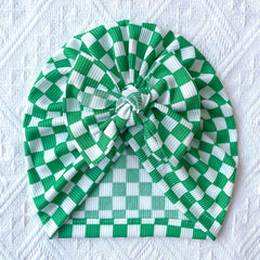 Plaid Bow Decor Hat for Women