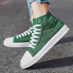 Men's Casual Canvas Lace-up Skate Shoes