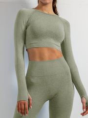 Dot Style Seamless Athletic Long Sleeves Running Shirt
