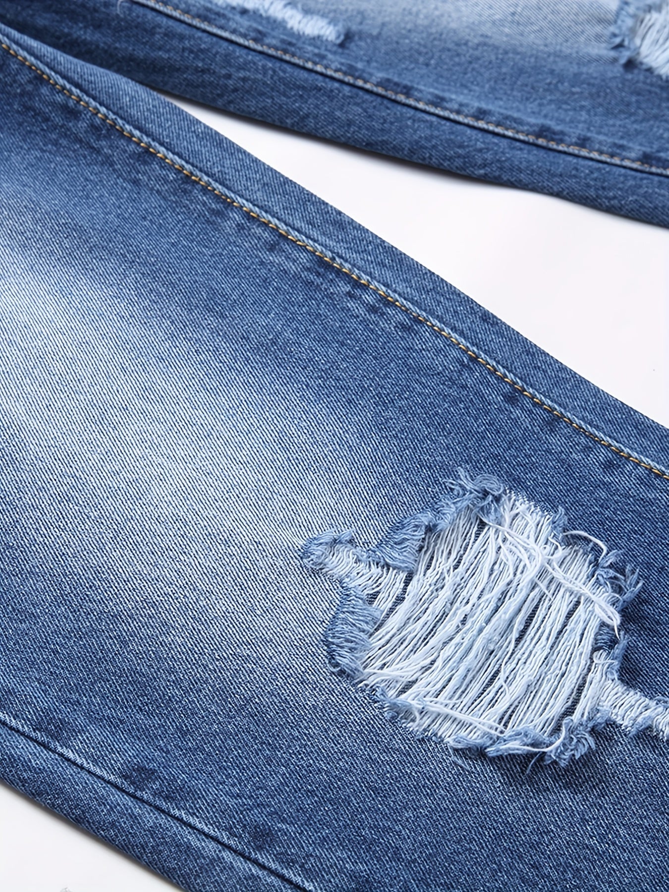 Men's Distressed Street Style Denim Jeans