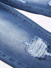 Men's Distressed Street Style Denim Jeans