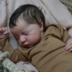 19" Reborn Doll Lifelike Newborn Soft Touch 3D Skin Hand Painted Art Doll