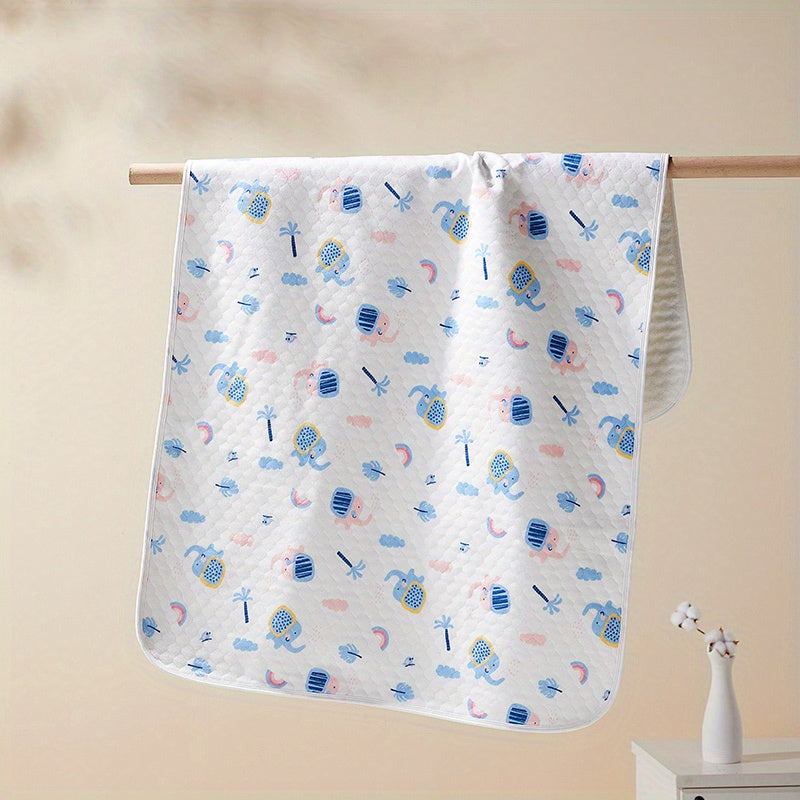 Baby Washable Diaper Printed Mattress Breathable Cotton Surface Diaper Pad