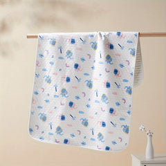 Baby Washable Diaper Printed Mattress Breathable Cotton Surface Diaper Pad