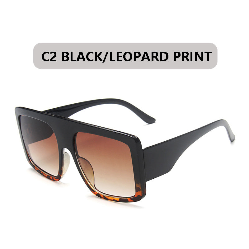 Oversized Square Women Sunglasses Colorful Lens UV400