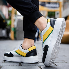 Men's Lace Up Skate Sneakers Anti-Skid Comfort Casual Shoes