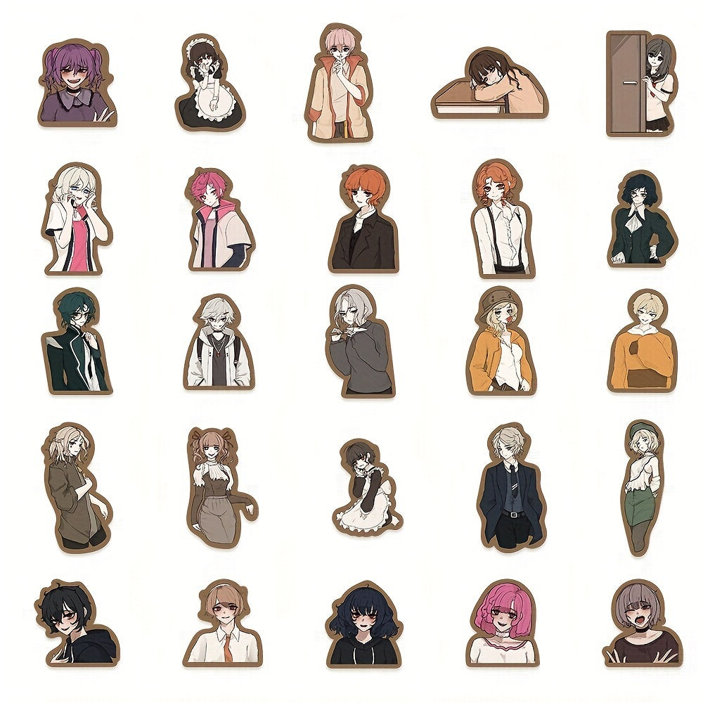 50pcs Character Stickers Waterproof for Skateboard Water Bottle Bicycle