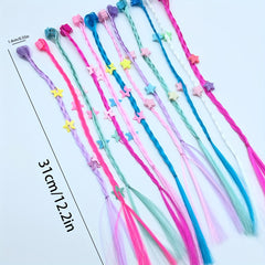 6pcs Small Claw Clip Colorful Star Twist Braid Hair Accessories