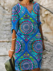 Boho Half Sleeve Dress Summer Women's Clothing