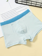 4pcs Boy's Boxer Briefs Cartoon Animal Print Elastic Waist Shorts