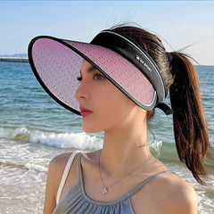 Photochromic Visor Hat UV Protection Breathable Ponytail Sun Hat