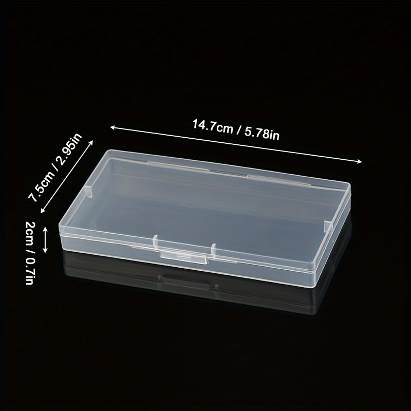 Plastic Transparent Storage Box for Hair Tie Hairpin Jewelry Earrings