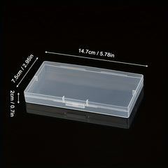 Plastic Transparent Storage Box for Hair Tie Hairpin Jewelry Earrings