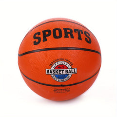 Rubber Basketball Size 7 for Adult with Needle and Net Bag