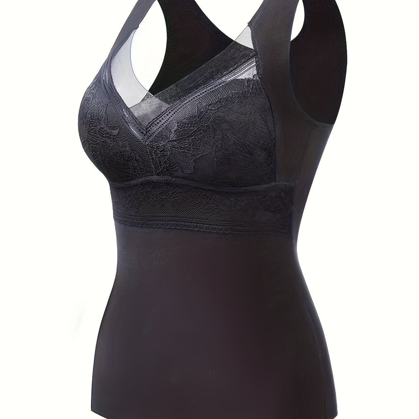 Lace Thermal Underwear Sleeveless Slim Top