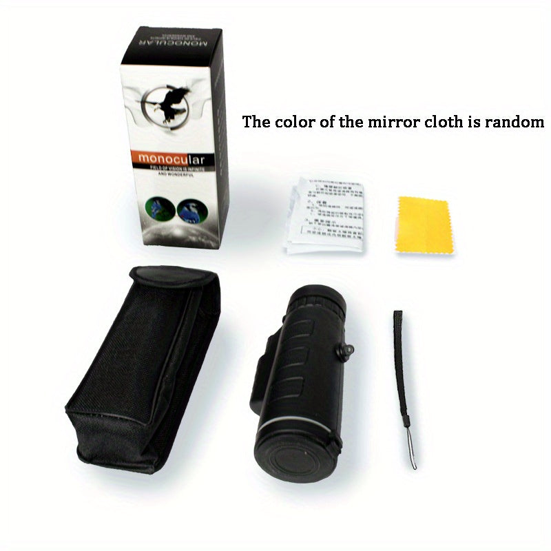 10X42 HD Monocular Telescope Wide Angle Lens Durable Ergonomic Optics